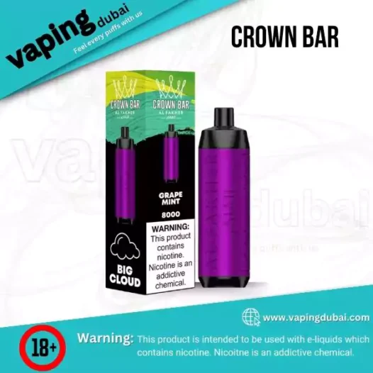 al fakher crownbar 8000 puffs disposable vape dubai big cloud