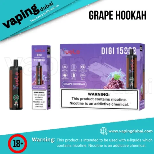 Yuoto DIGI 15000 Puffs Disposable Vape Grape Hookah