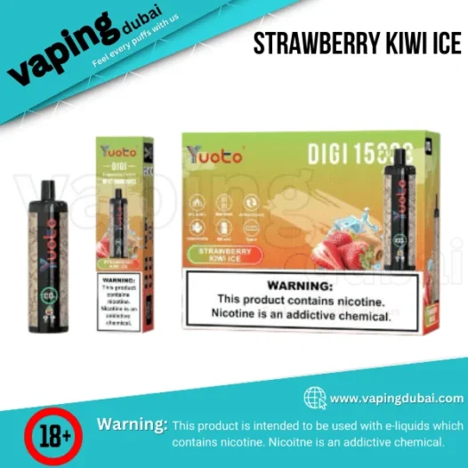 Yuoto DIGI 15000 Puffs Disposable Vape Strawberry Kiwi Ice