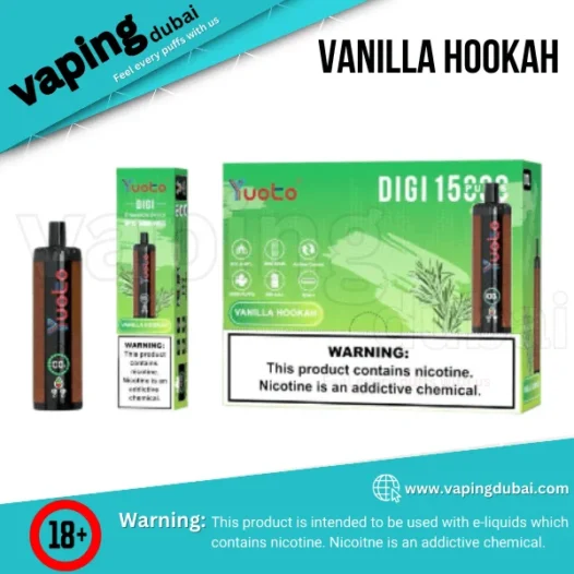 Yuoto DIGI 15000 Puffs Disposable Vape Vanilla Hookah