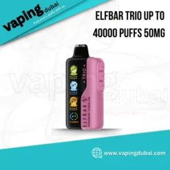 Elfbar Trio Up to 40000 Puffs 50mg Nicotine 4 Mesh Coil Disposable Vape in Dubai, UAE