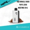 HQD Miracle 8000 Puffs Zero Nicotine (0%) Disposable Vape in Dubai, UAE