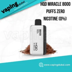 HQD Miracle 8000 Puffs Zero Nicotine (0%) Disposable Vape in Dubai, UAE