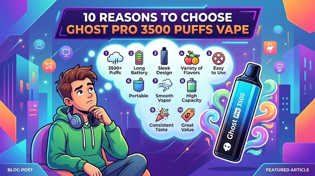 Ghost Pro 3500 Puffs Vape Guide in Dubai