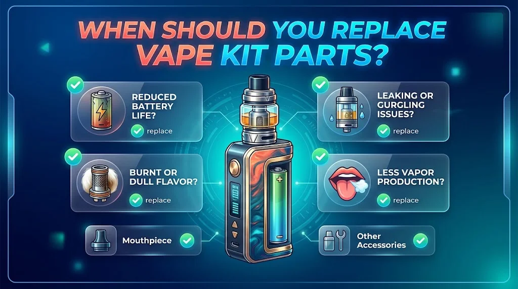 When Should You Replace Vape Kit Parts? Signs to Look For
